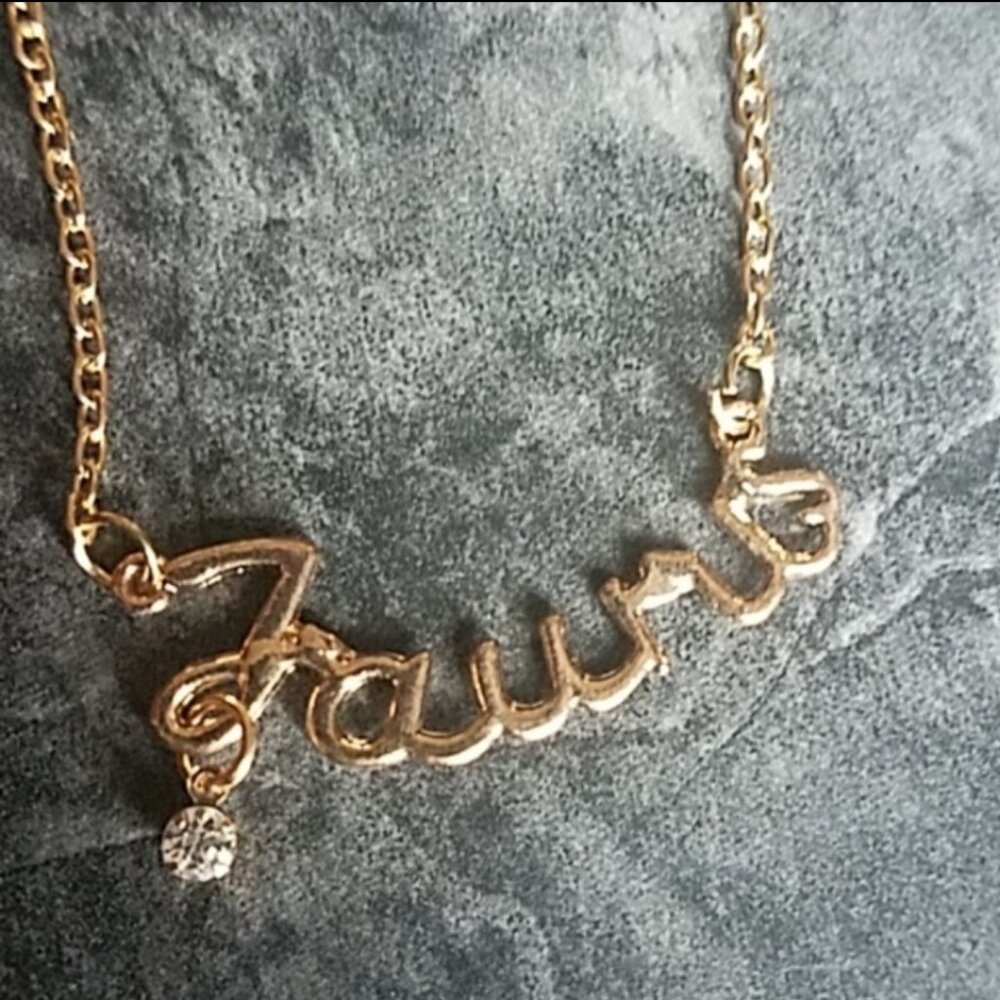 Taurus Zodiac Sign Necklace